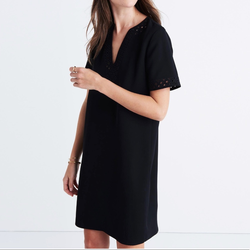 Madewell Black Ballad Tunic Dress